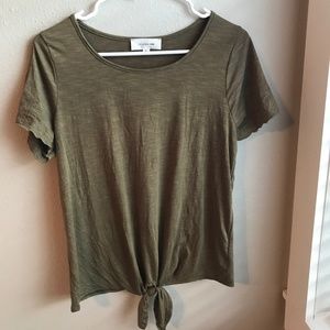 Women’s olive green blouse